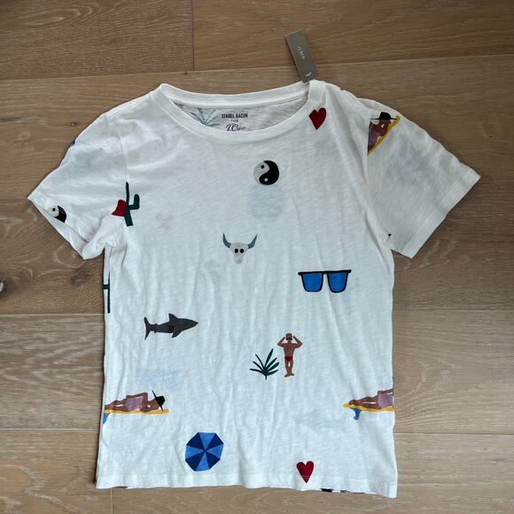 J. Crew x Isabel Bacon Tee Small NWT - Picture 3 of 7